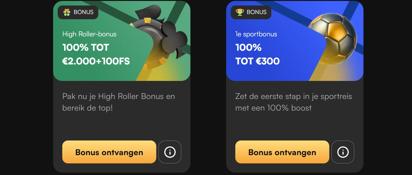 Huidige bonussen en promoties van NewLucky Casino