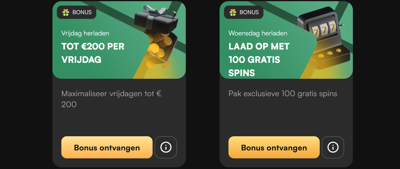 Wekelijkse casinopromoties en kortingen